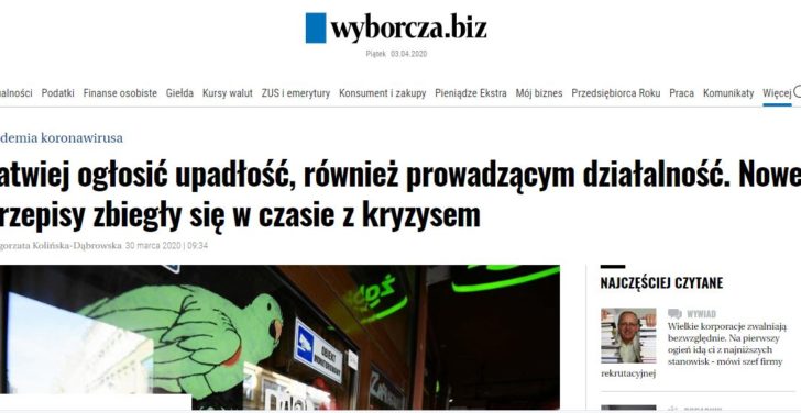upadłość e-kancelaria