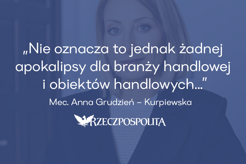 „Choć w pierwszym półroczu w Polsce przybyło 170,6 tys. m² powierzchni handlowej, wśród nowych inwestycji nie ma tradycyjnych galerii. Dynamicznie rosną inne formaty – zwłaszcza parki handlowe i centra convenience.”
